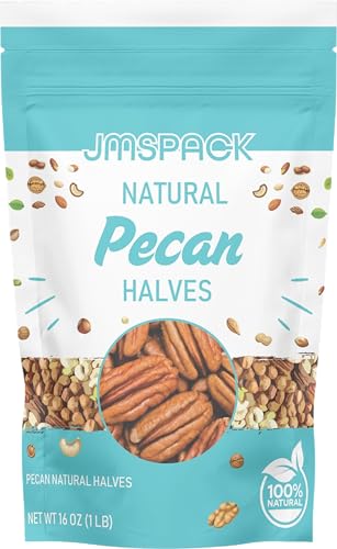 JMSPACK - Pecan Natural Halves, 16 Ounces (1 Lb)