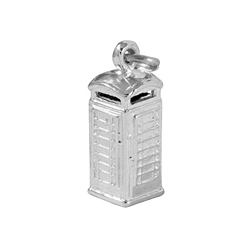 Charm Cabine Téléphonique Anglaise en Argent 925/1000