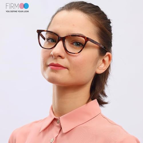 Image of Firmoo Blue Light Blocking Glasses,Cat Eye Vintage Reading Eyeglasses (Tortoise Shell, 1.00x Bluelight Blockers)