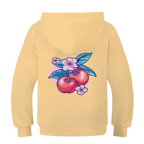 Pull imprimé 3D en molleton avec grande poche fille - 2