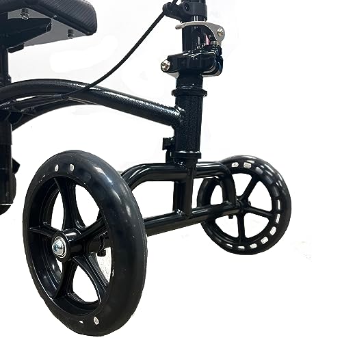 Carex Knee Walker Scooter for Injury of Foot with Comfortable Padding - Steerable Knee Scooter for Foot Injuries with Hand Brake - Crutch Alternative