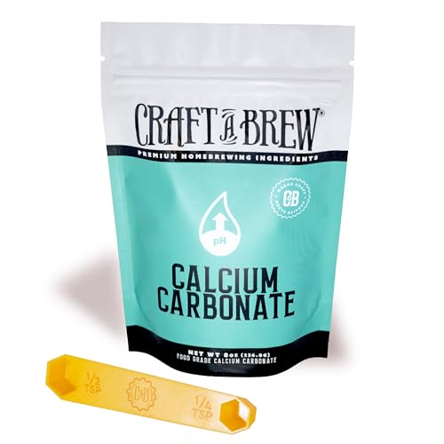 Craft A Brew - Calcium Carbonate - Enhance Yeast Performance - Helps Maintain Balanced pH in Brewing Water - Improve Clarity & Reduce Unwanted Proteins - 8oz Package