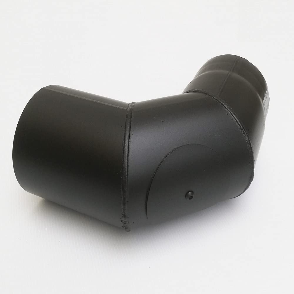 Aflex raccordo per stufa a legna - camino curva a 90° MF con ispezione (150mm)