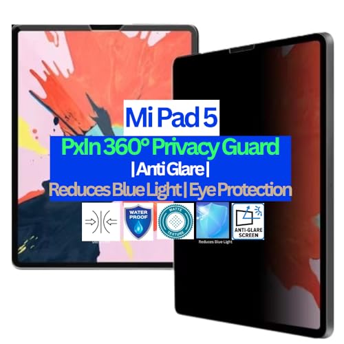 Image of Pxin Tablet Privacy Guard compatible with Mi Pad 5 | Screen protector | Anti-Glare | Blue light filter | 360 degree Anti Spy | Eye Protection