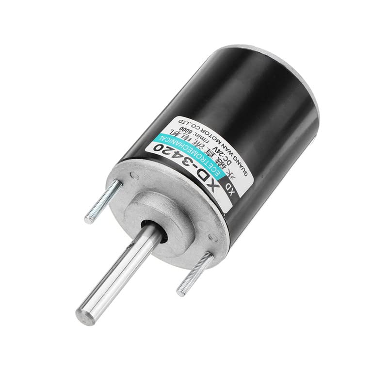 Davitu DC Motor - 3420 Motor 24V 6000rpm 30W Permanent Magnet Motor DC Motor 51mm x 71mm With Long Shaft Low Noise