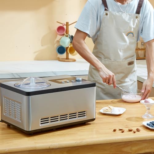 perfekt für 1 - Detailansicht von VEVOR 2L Kompressor Eismaschine 180 W Test – Dealfoxx.de