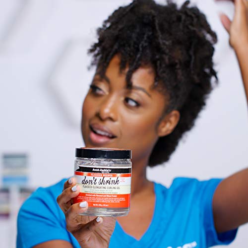 Aunt Jackie's Flaxseed Recipes Don't Shrink Elongating Hair Curling Gel For Natural Curls, Coils And Waves, Helps Prevent Dryness And Flaking, 15 Oz #TOP3