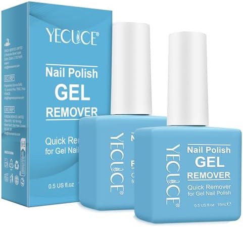 Gel Nail Polish Remover, (2pcs) Gel Polish Remover for Nails, No Need for Foil, Quick & Easy Polish Remover In 2-3 Minutes, No Need Soaking Or Wrapping-15ml