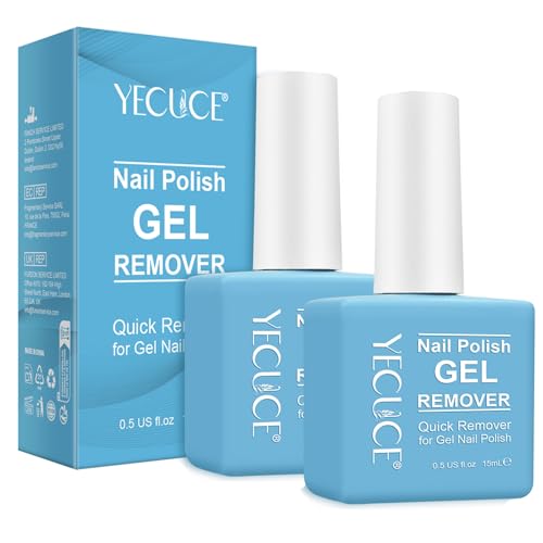 Gellen Nail Polish Remover, Non Acetone Nail Polish Removal for Regular Nail Polishes, Jasmine Scent Healthy Nail Polish Remover with Easy Push-down Pump, 6.09 Fl Oz