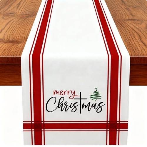 Potanhugie Christmas Table Runner Seasonal Party...