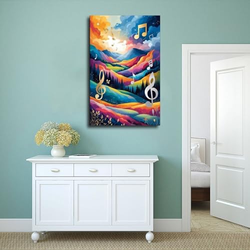 Poster musique jazz abstrait médiéval impression toile premium - 4