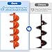Upgraded Auger Drill Bit for Planting 4'' X 32'' Garden Drill Augers for Digging Holes Post Hole Auger for Bulbs, Flower, Fence Posts Earth Auger Bit for Cordless and Corded Drill - Fit 3/8