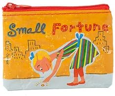 Blue Q Coin Purses Small Fortune 4" x 3" 95% Post Consumer Recycled Material (a)