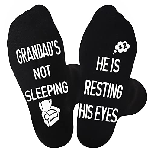 Jeasona Grandad Socks with Grippers 9-11 Gifts for Grandad Who Has Everything Christmas from Grandchildren Birthday Fathers Day Presents Funny