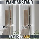 RICOO No Gap TV uchwyt ścienny do telewizora Samsung Q-Series (Q7/Q8/Q9) QLED 75", płaski, Ultra Slim Fit uchwyt TV SQ75, uchwyt telewizyjny na ścianę, pochylany, obrotowy