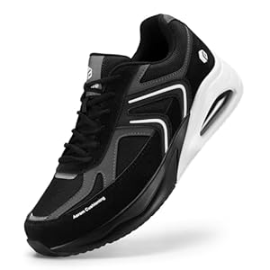 FitVille Men’s Extra Wide Walking Shoes Wide Width Air Cushion Cross Training Sneakers for Heel Pain Relief Plantar Fasciitis – HeelAero V2
