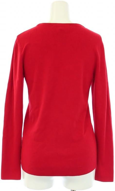 ENFOLD 赤 ニット エンフォルド ENFOLD エンフォルド クルーネック