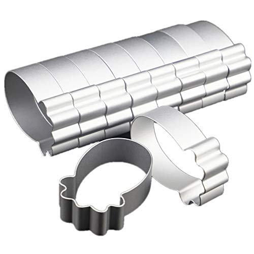 (10Pcs/Lot) Pineapple Shape Aluminium Alloy Cookie Dough Fruit Cutter Small Pineapple Cake Mold Fondant Tools For Diy Bakery #TOP12