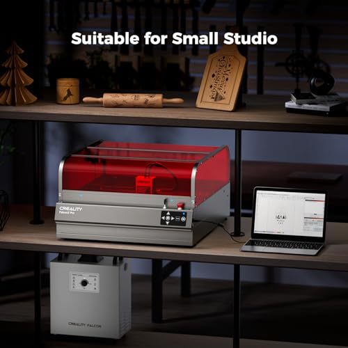 Creality Laser Engraver Falcon2 Pro 22W, Desktop Diode Laser Cutter and Engraver Machine with Enclosure,Smart Camera,Air Assist,CNC Machine for Wood Acrylic Leather (Laser 22W) - Image 9