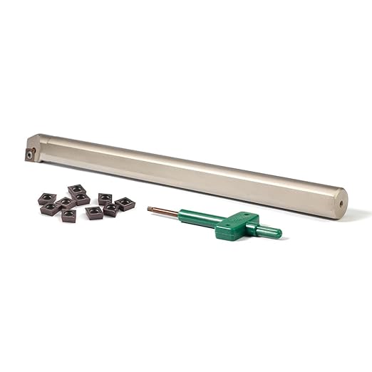 Barra de Mandrinar Indexable 3/4" x 10" con 10 Insertos de Carburo miniatura 9