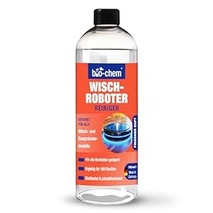 bio-chem Wischroboter Reiniger hochkonzentriert (750 ml) mit Dosierhilfe – streifenfrei & schnelltrocknend, nicht schäumend – für Wisch-/Saugroboter mit Frische Duft