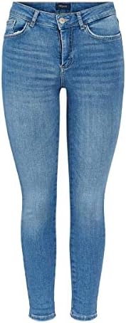 Pieces Women's Pcdelly Skn Mw Cr Lb124-ba/noos Skinny Jeans, Blue (Light  Blue Denim Light Blue Denim), 8 / XS : Amazon.ae: موضة