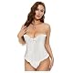 Korsett Damen Bustier mit Spitze und Stäbchen für Gothic-Look