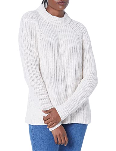 Goodthreads Women's Relaxed-Fit Cotton Shaker Stitch Mock Neck Sweater