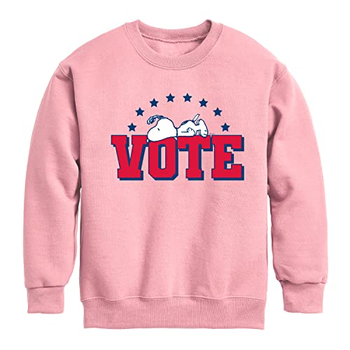 HYBRID APPAREL - Peanuts - Vote Snoopy - Toddler & Youth Crewneck Fleece Sweatshirt