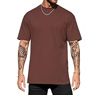 【SOFT & COMFORTABLE】The heavy dropped-shoulder mens t shirts feels super soft and comfortable. Designed to withstand repeated washing and abrasion. It does not shrink or deform over time. 【CLASSIC PRODUCT】Solid color T-shirts have always been able to...