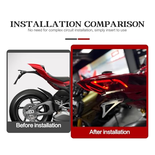 Support de plaque d'immatriculation moto rigide anti-vibrations Panigale - 5