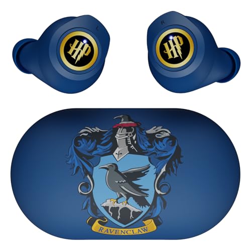 iJoy Harry Potter Ravenclaw Wireless Bluetooth Earbuds with Charging Case, Built-in Mic, 30 Hr Playtime, Officially Licensed | Harry Potter Gifts for...