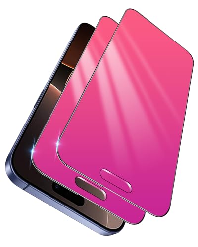 Image of 2 Pack for iPhone 16 Pro Max Privacy Screen Protector 25 Anti-Spy Tempered Glass Gradient Colorful Anti-Peeping Anti-Bluelight Easy Installation Frame Full Coverage Anti-Scratch 6.9 inch