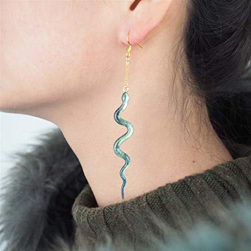 Daimay - Orecchini a forma di serpente, in