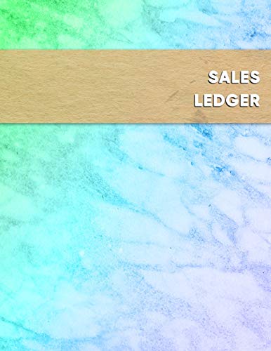Sales Ledger: Blue and green online second hand picker gross sale profit tracking log book | For arbitrage resellers looking to grow and track sales and inventory margins