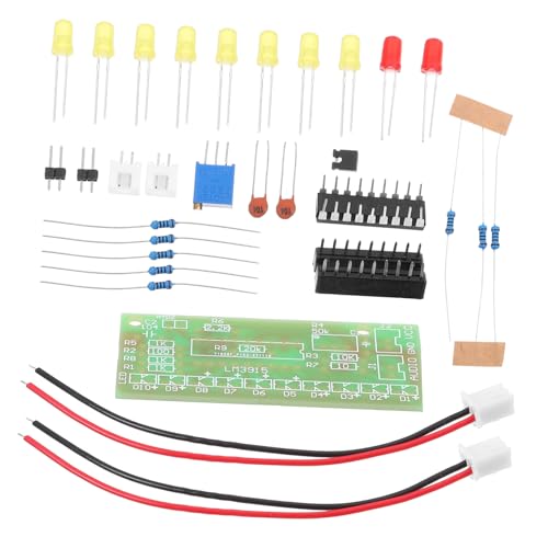 STOBAZA 1Set Electronic Audio Level Indicator Kit for Soldering Practice Fun Segment Audio Level Display for Beginners and Electronics Learning
