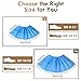 Shoe Covers Disposable Non Slip - 50pack Recyclable Blue Shoe Covers, Shoe Covers for Indoors Disposable-Fits Up To 11 US Men and 12 US Women Size