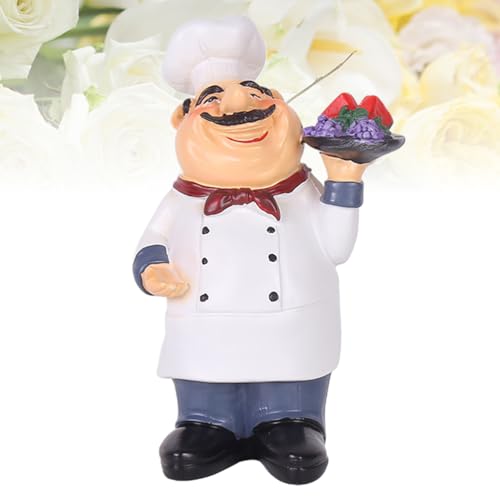 Figurine de chef français Amosfun pour décoration de table de cuisine - 7