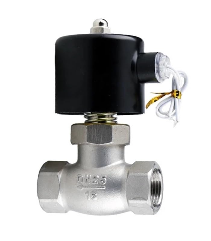 Électrovanne inox anti-corrosion 24V DN15 pour stopper fuites eau et gaz