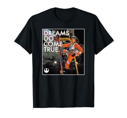 T-shirt Star Wars Luke Skywalker X-Wing le rêve d'enfance qui devient réalité pour adulte nostalgique