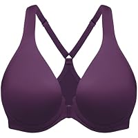 MELENECA Mujeres Espalda Cruzada Cierre Frontal Sujetadores Sin