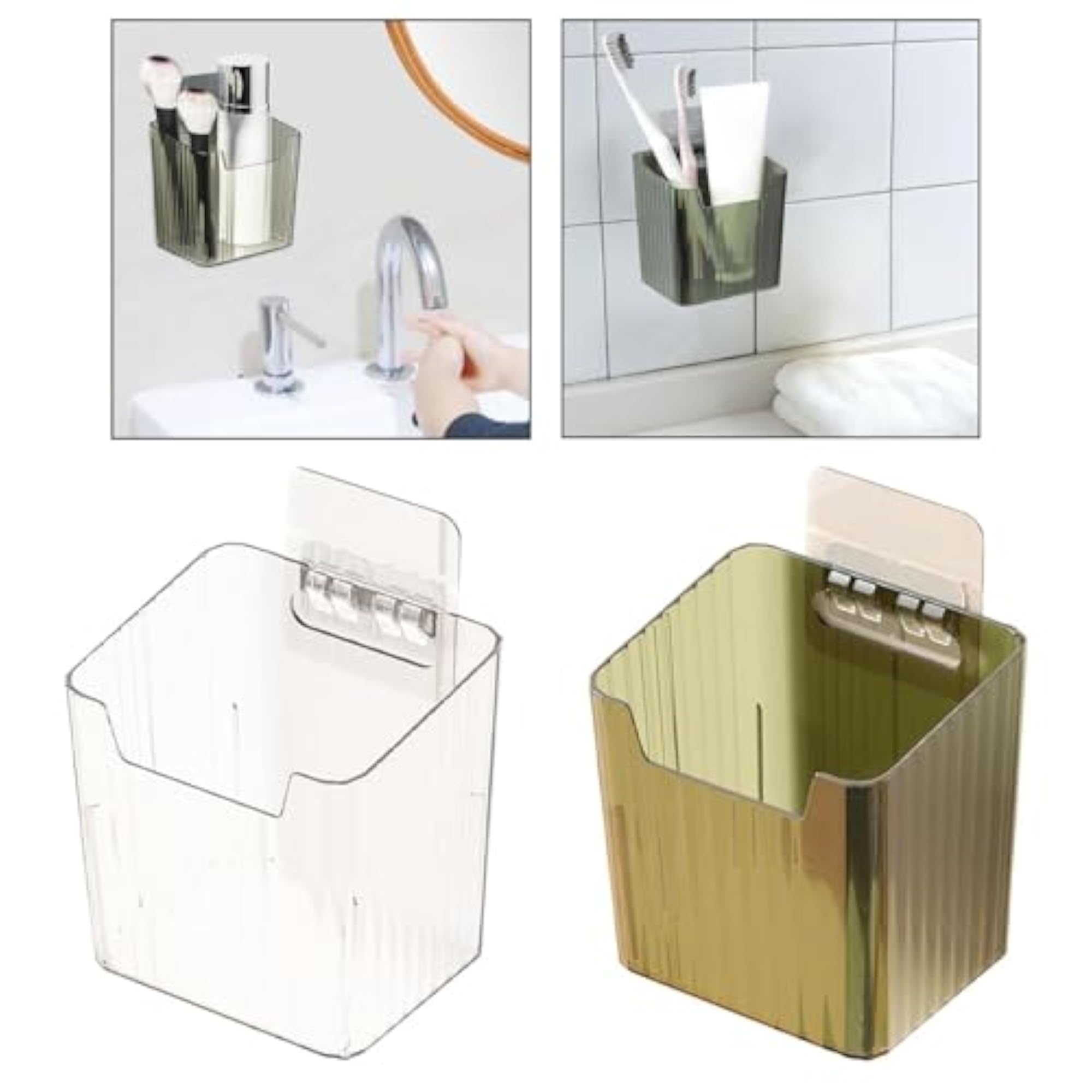 2xStorage Bins for Wall over Cabinet Door Organizer