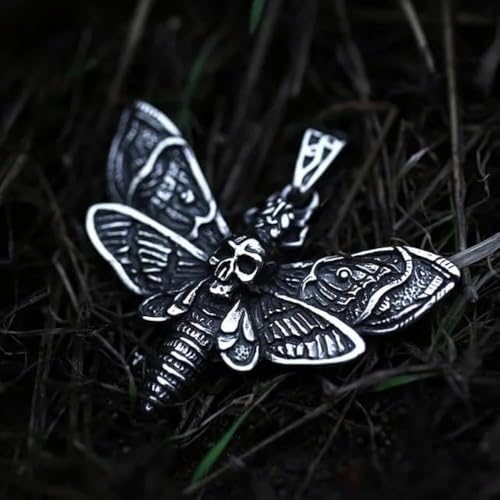WWE Bray Wyatt The Fiend Stainless Steel Moth Logo Pendant Necklace2