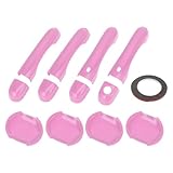 Motoforti Exterior Door Handle Cover Set, Decoration Trim for Jeep Renegade 2015-2021, ABS, Pink, 1 Set