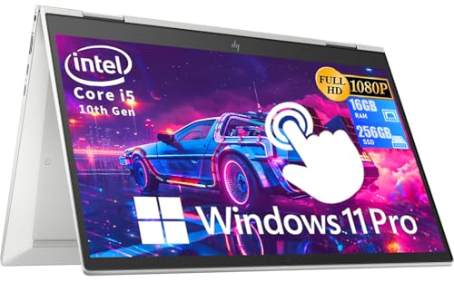 HP EliteBook x360 830 G7 2-in-1 Laptop, 13.3" FHD Touchscreen Laptop, Core i5-10310U up to 4.8 GHz, 16GB RAM 256GB SSD, Backlit Keyboard, Fingerprint Reader, Windows 11 Pro(Renewed)