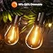 Torkase S14 LED Bulbs for Solar String Lights, 3V Low Voltage Replacement Bulbs, 2.5W Shatterproof Edison Lights, 2200K Warm White, E17 Base Outdoor Patio, Garden & Bistro Lighting, Dimmable