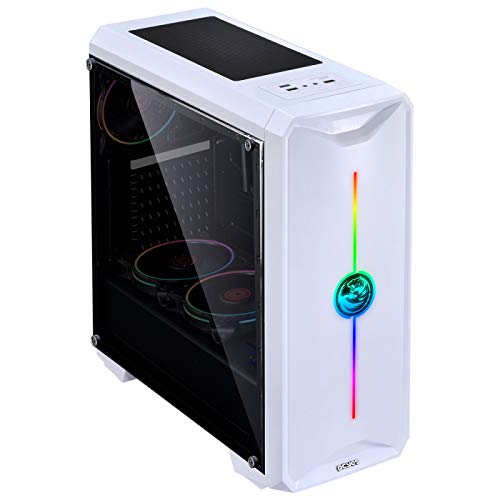 GABINETE MID-TOWER NOVA PLUS BRANCO COM 3 FANS LED RGB LATERAL EM ACRÍLICO - NOVBRRGB3FCA - PCYES