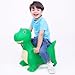 INPANY Kids Bouncy Dinosaur Hopper Toys, Toddlers Inflatable Animal Hopping Horse, Bouncing Buddies, Ride on Rubber Bouncer, Indoor Outdoor Toy for 2 3 4 Year Old Boy Girl Birthday Gifts