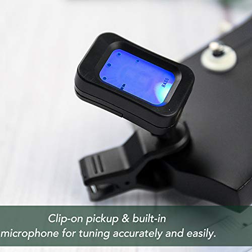 KKmoon Sintonizador de guitarra Metrônomo 3 em 1 para Guitarra Acústica Elétrica Baixo Ukulele Banjo