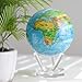 MOVA Globe – Blue Relief Map 4.5” | Solar-Powered Rotating World Globe with Terrain Detail | No Batteries or Cords | Elegant Desk Décor or Educational Gift